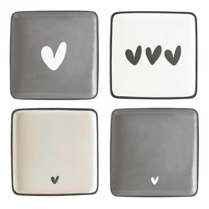 Ceramic Plates Assorted – 4 Pack, BagMyGift