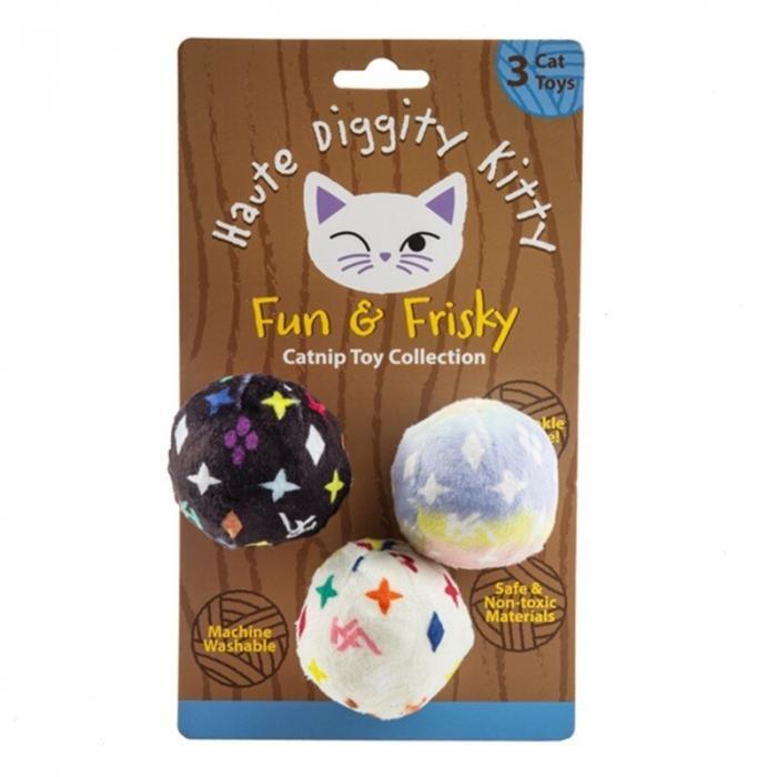 Kitty Vuiton Balls (Monogram) Organic Catnip Toys, BagMYGift,