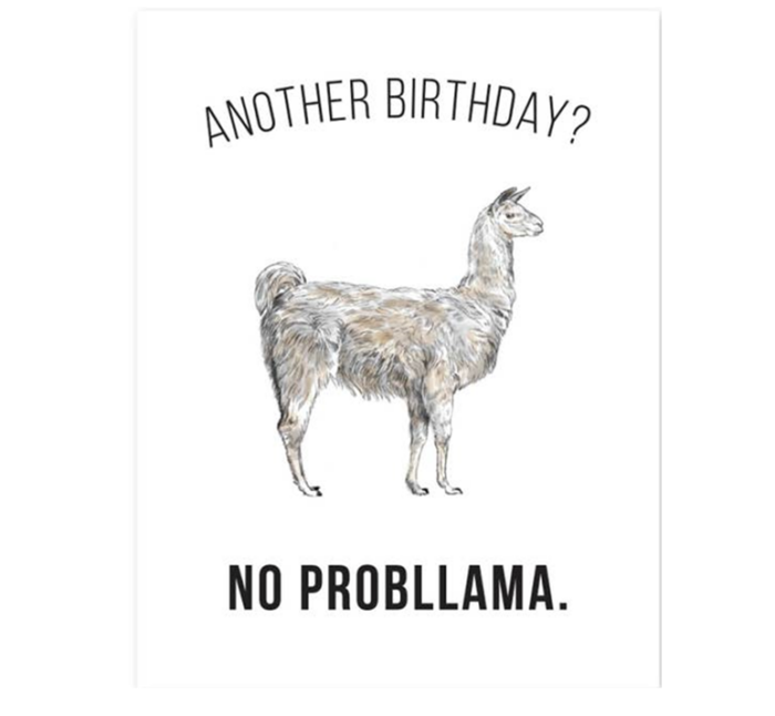 Llama Greeting Card, Another Birthday? BagMYGift