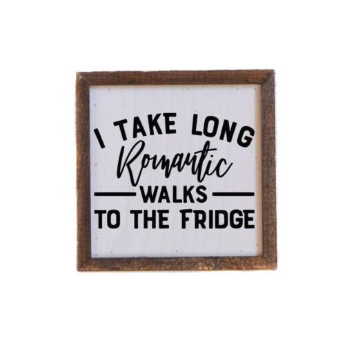 Long Romantic Walks Wood Sign, BagMYGift