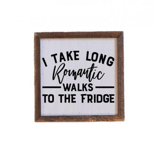 Long Romantic Walks Wood Sign, BagMYGift