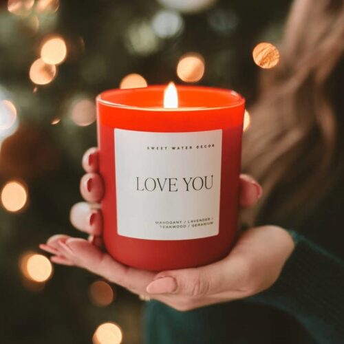 Love You 15 oz Soy Candle BagMYGift