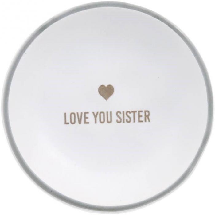 Love You Sister 2.5” Trinket Dish, BagMYGift