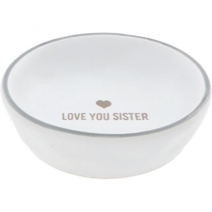 Love You Sister 2.5” Trinket Dish, BagMYGift