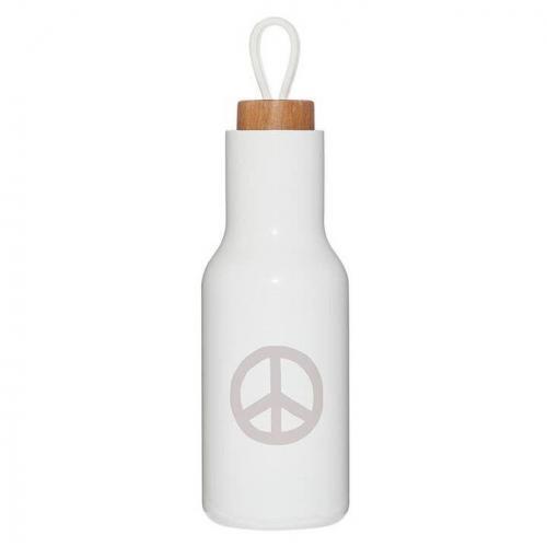 Stainless Steel Water Bottle – Peace Sign, BagMYGift