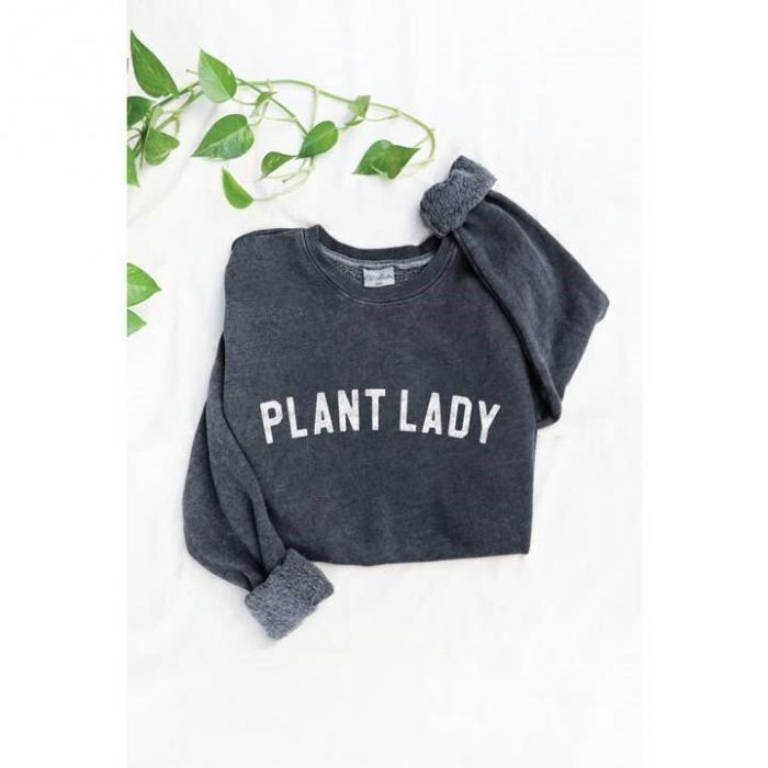 Plant Lady Mineral Graphic Sweatshirt, BagMyGift