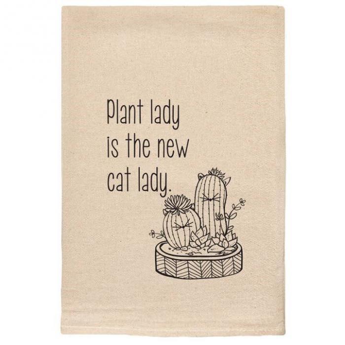 Plant Lady is the New Cat Lady Kitchen Tea Towel BagMYGift