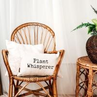 Plant Whisperer Lumbar Throw Pillow