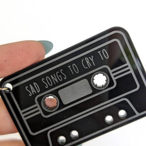 Sad Songs to Cry To Keychain, BagMYGift