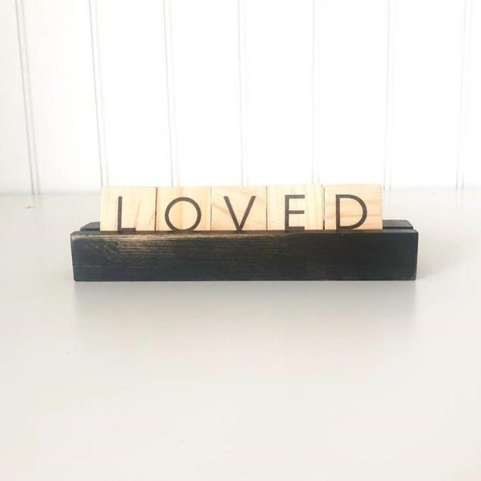 Scrabble Tile Holder - Tiered Tray Decor,, BagMyGift