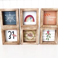 Seasonal Mini Signs – Set of 6 – Tiered Tray Decor, BagMyGift