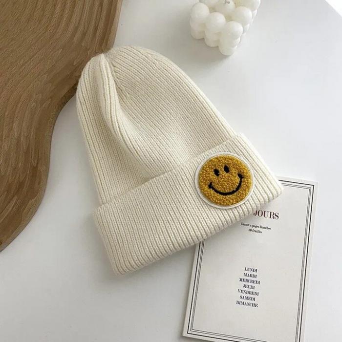 Smiley Face Beanie Cap, BagMYGift