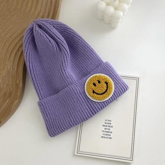 Smiley Face Beanie Cap, BagMYGift