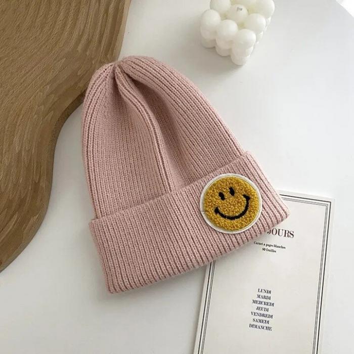 Smiley Face Beanie Cap, BagMYGift