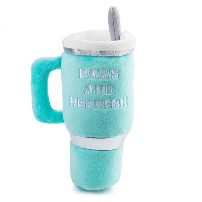 Snuggly Cup Teal Dog Toy