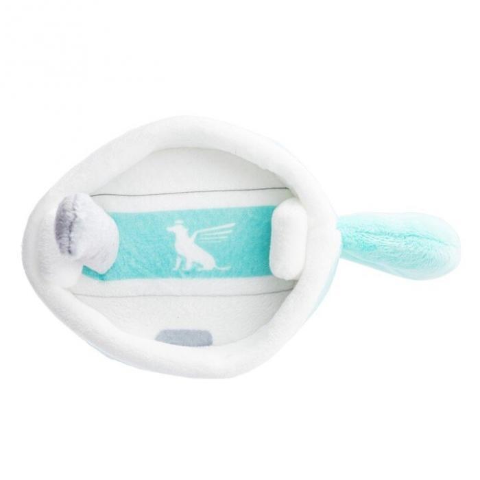 Snuggly Cup Teal Dog Toy