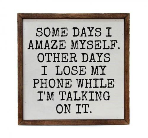 Some Days I Amaze Myself Wall Sign