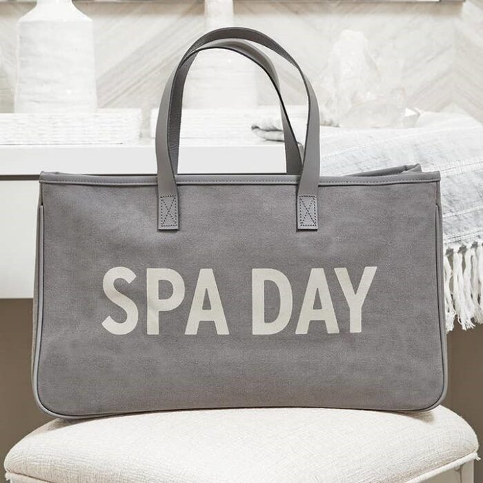 Grey Canvas Tote – Spa Day, BagMYGift