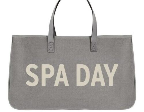 Grey Canvas Tote – Spa Day, BagMYGift