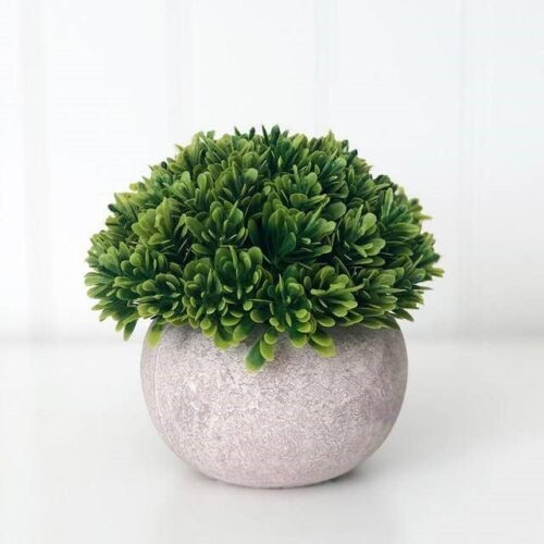 Stone Pot & Foliage – Tiered Tray Decor, BagMyGift