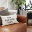The Dog Sites Here Lumbar Throw Pillow, BagMyGift