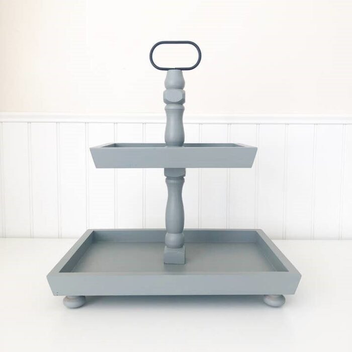 Tiered Tray – Farmhouse Gray Rectangle, BagMyGift