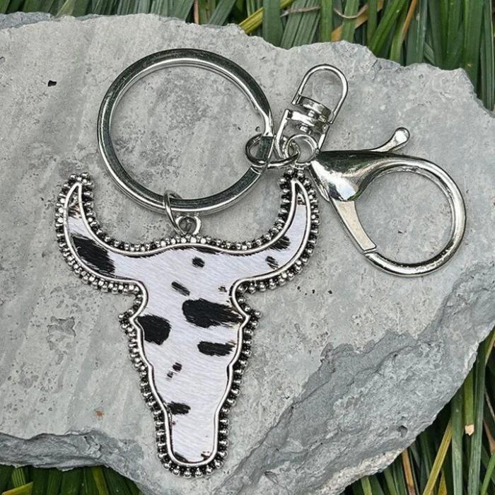 Western Bull Cowboy Country Keychain, BagMYGift