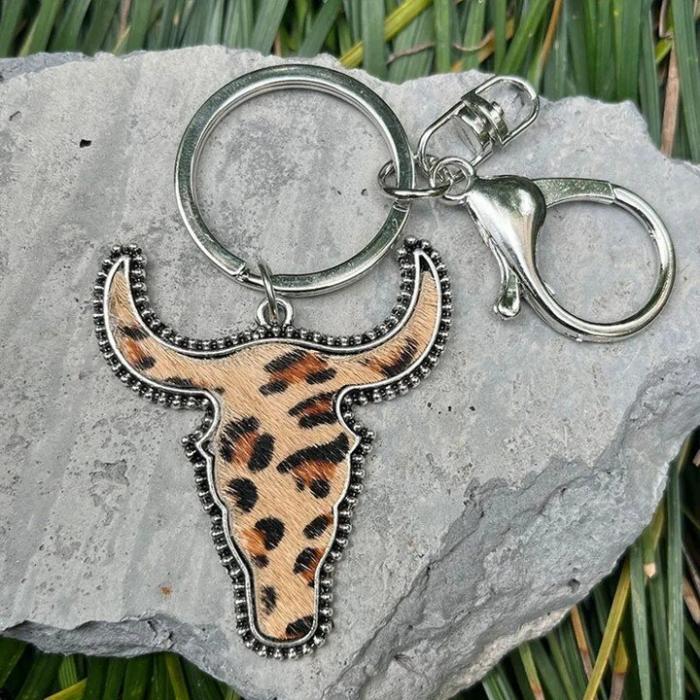 Western Bull Cowboy Country Keychain, BagMYGift