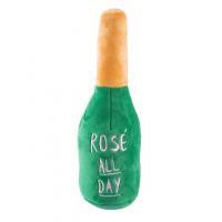 Woof Clicquot Rose’ Champagne Bottle Squeaker Dog Toy
