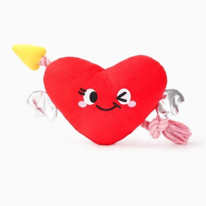 Woof Love Heart & Arrow Dog Plush Toy, BagMYGift