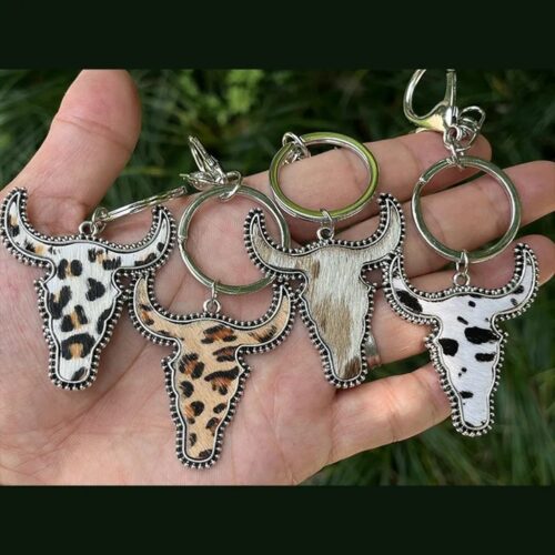 Western Bull Cowboy Country Keychain, BagMYGift