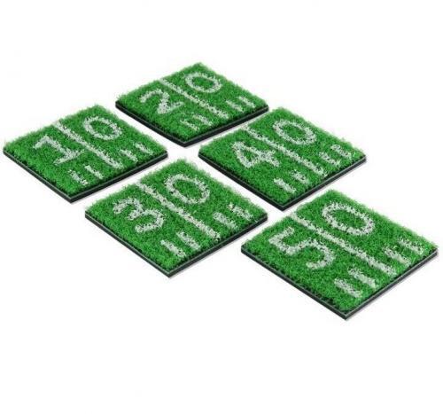 Truezoo Home Turf™ Real Astro Turf Grass Coasters - Set of 5