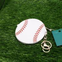 Baseball Keychain Bag Charm Zip Pouch, BagMYGift