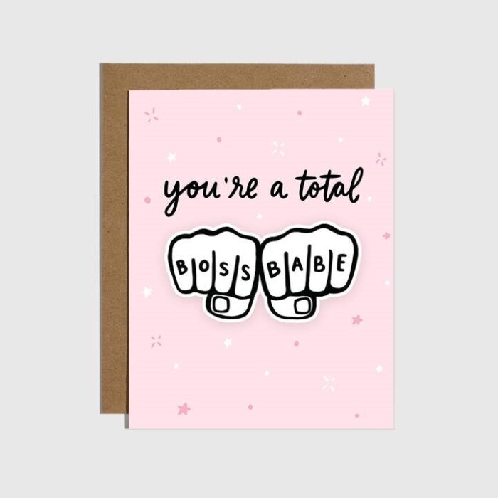 Boss Babe Sticker Card, BagMYGift