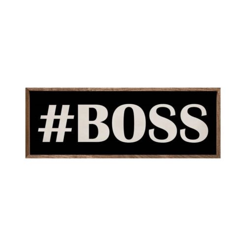 #Boss Wooden Sign, BagMYGift