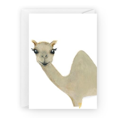 Camel Greeting Card Blank 5 X 7, BagMYGift