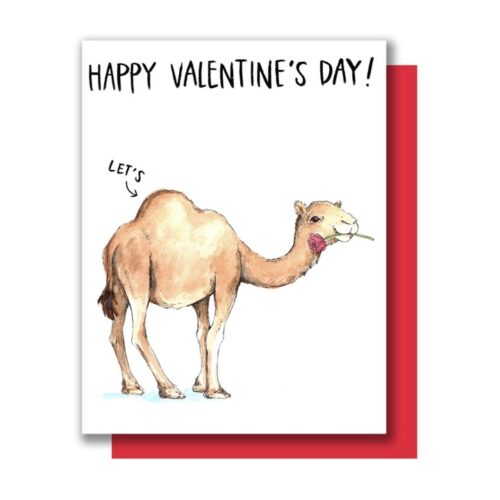 Valentine's Day Camel Hump Card