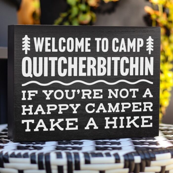 Welcome to Camp Wood Sign - Image 3