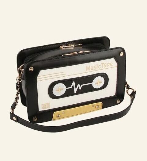 Retro Cassette Tape Crossbody Bag, BagMYGift