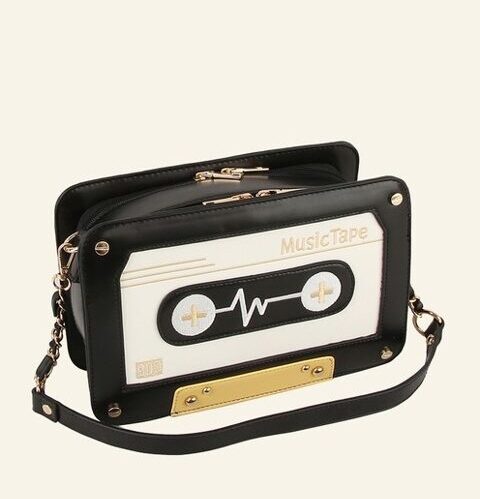 Retro Cassette Tape Crossbody Bag, BagMYGift