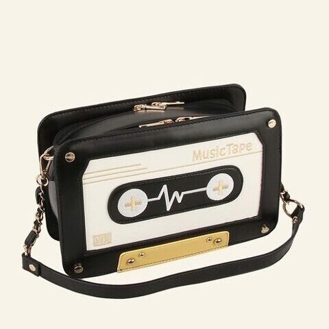 Retro Cassette Tape Crossbody Bag, BagMYGift