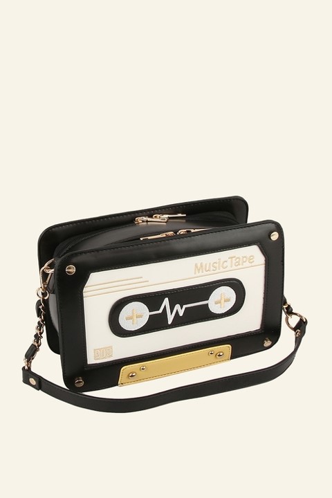 Retro Cassette Tape Crossbody Bag, BagMYGift