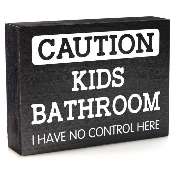 Kids Bathroom Sign, BagMYGift