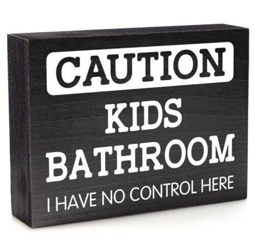 Kids Bathroom Sign, BagMYGift