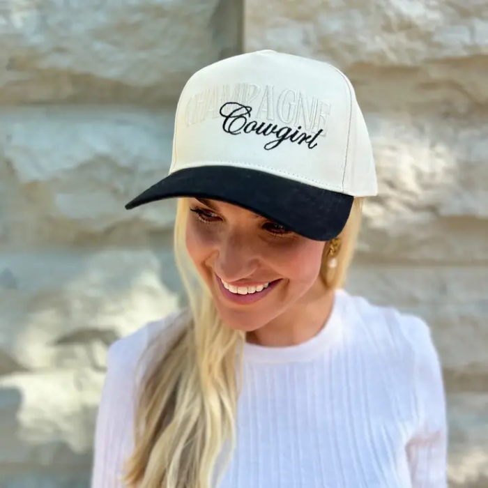 Champagne Cowgirl Trucker Hat, BagMYGift