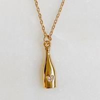 Golden Champagne Pendant Necklace - Image 2