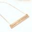 Champagne Problems Stamped Bar 14K Gold Filled Necklace