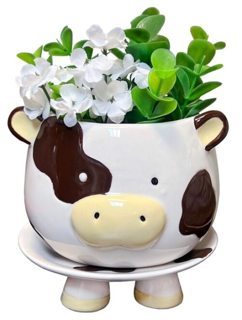 Brown Cow Footsie Planter, BagMYGift