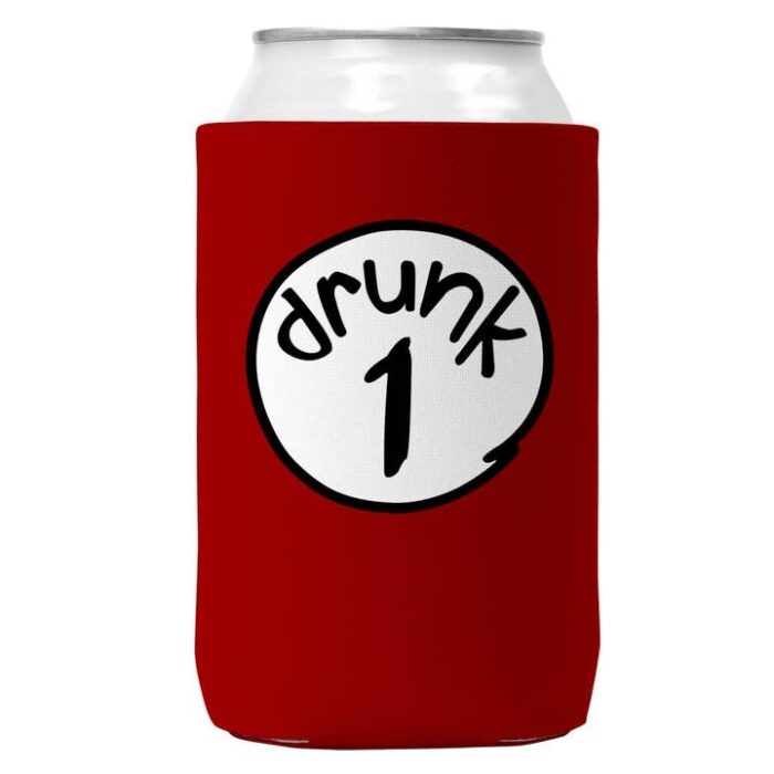 Drunk 1,2,3,4,5 Can Koozie Cooler For 12oz Cans - Image 2