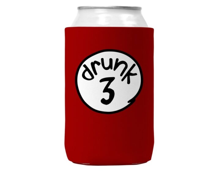 Drunk 1,2,3,4,5 Can Koozie Cooler For 12oz Cans - Image 4